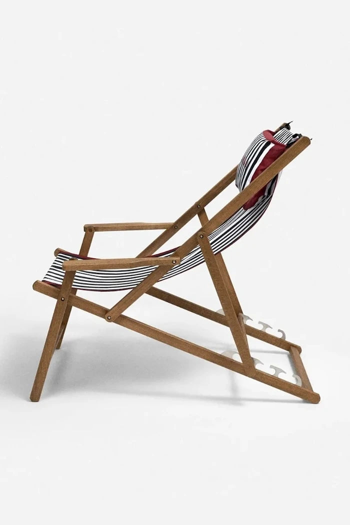 La Mania kayın ağacından şezlong 154 x 71 cm