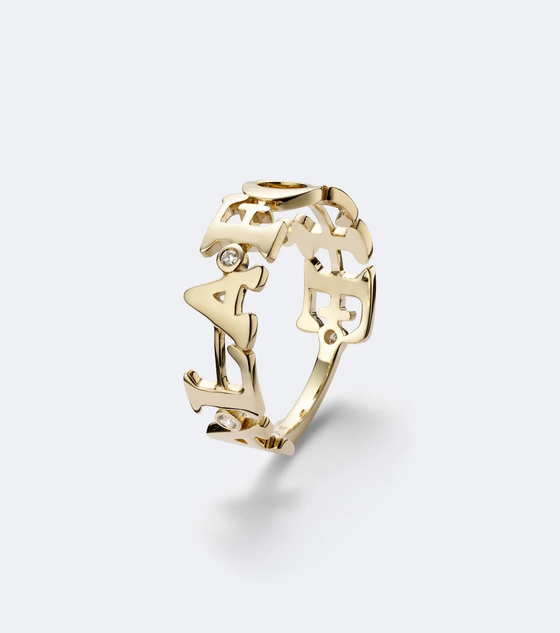 Yvonne Léon - À La Folie 9kt gold ring with diamonds