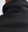 Yves Salomon Black Waterproof Fur-Trim Down Jacket