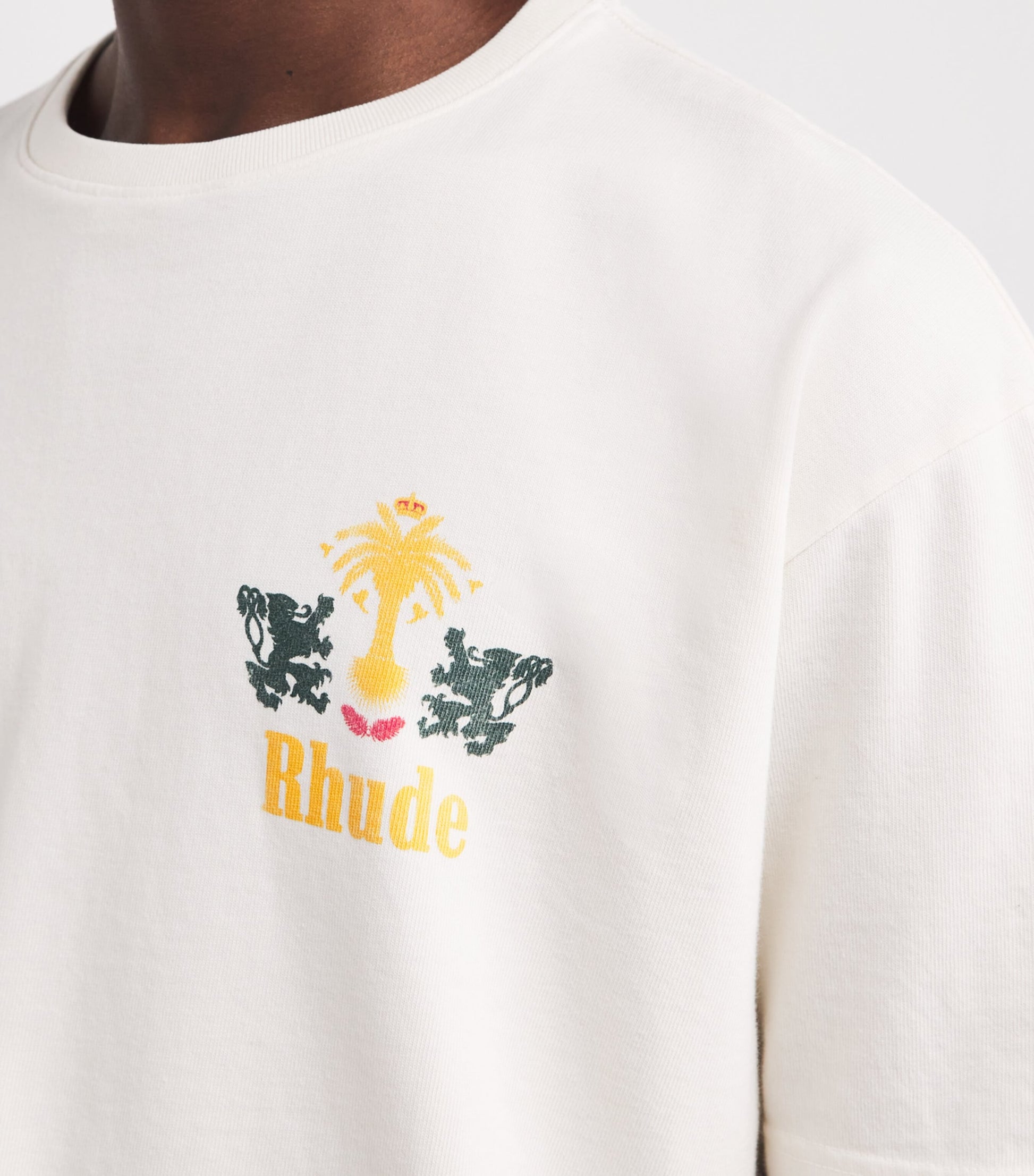 Cotton Tabaco Print T-Shirt