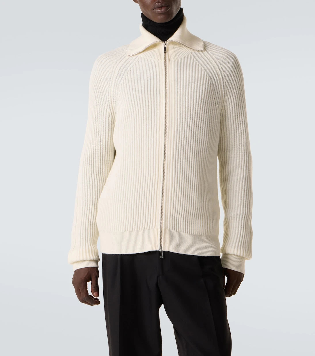 Slowear - Virgin wool zip-up cardigan