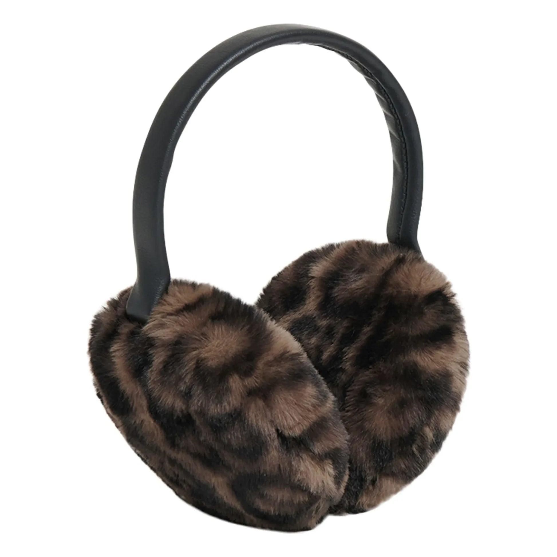 Apparis - Esme Leopard ear muffs Recycled fibers | Brown