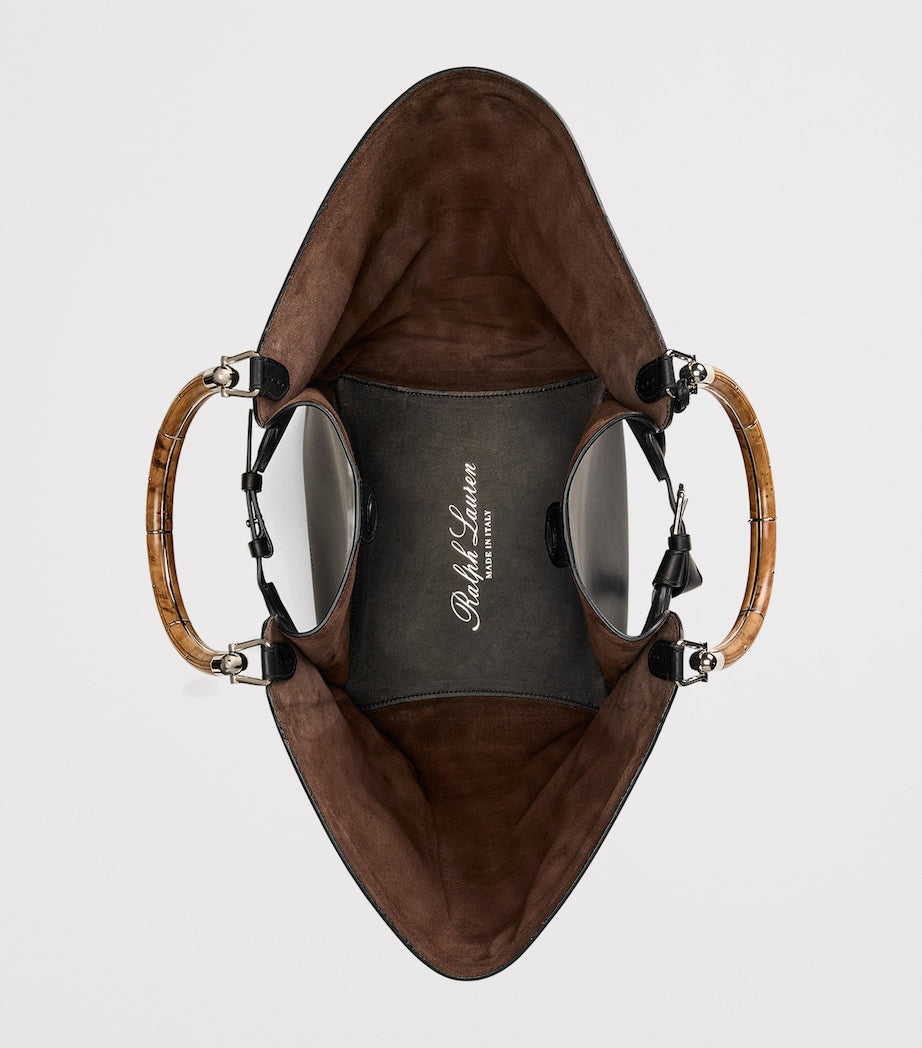 Large Leather Ralph Tote Bag