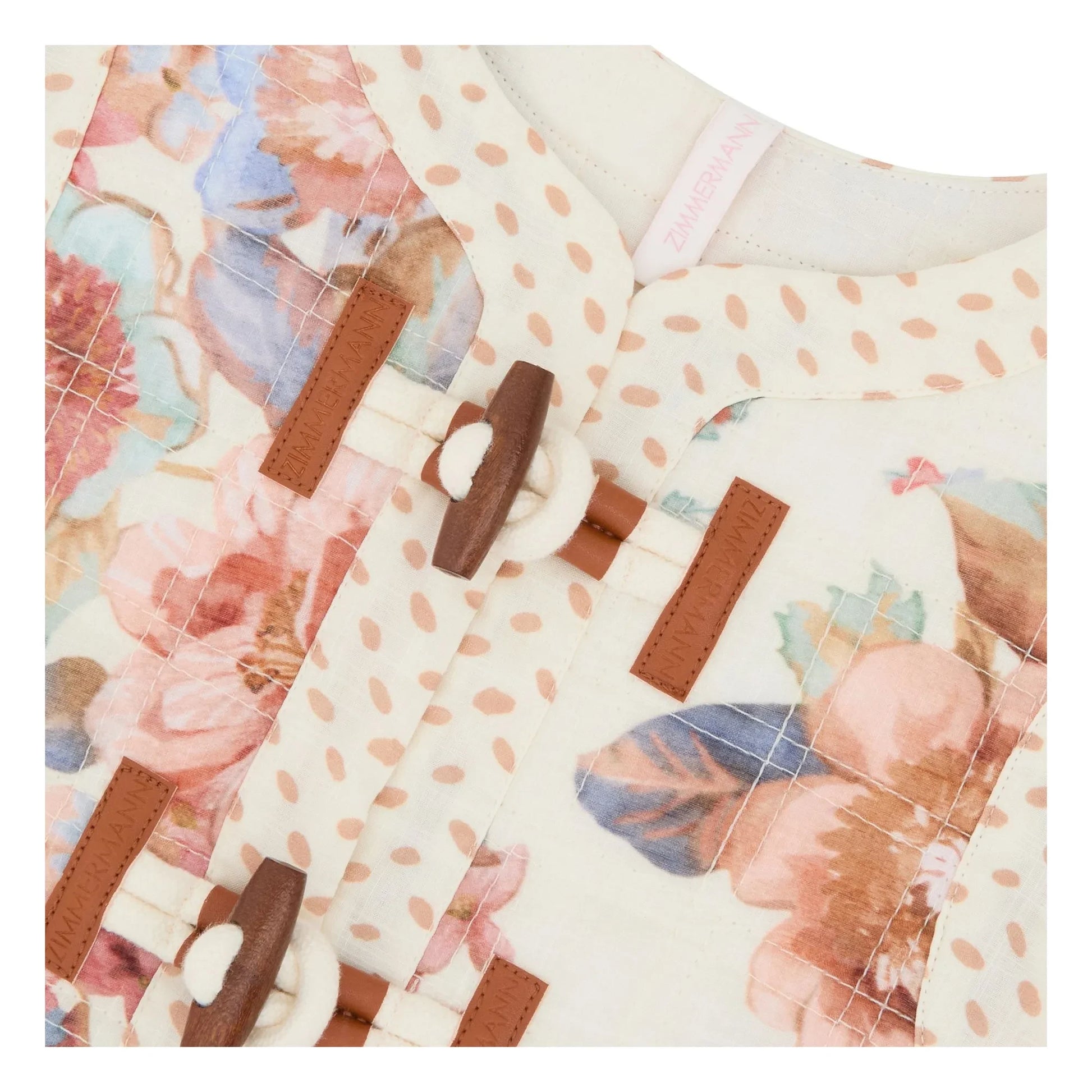 Zimmermann - Awaken Floral Sleeveless Jacket | Ecru
