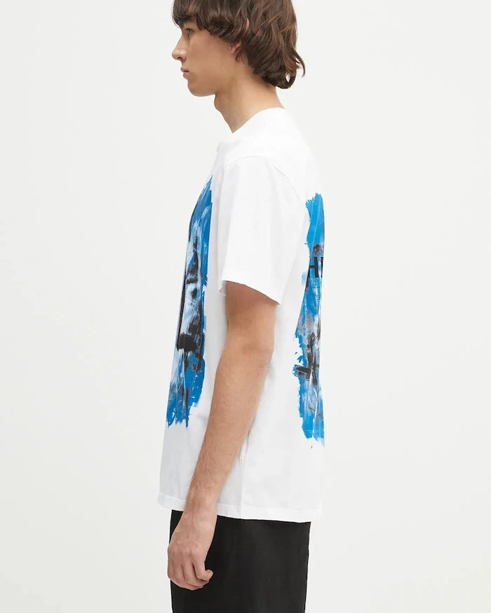 Памучна тениска Helmut Lang SCRIBBLE.T2.MAL.LT.