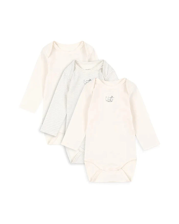 Fanga Fontana FIO STRIPE 3 PACK LS BODY OCS Bebek Badi (3 Parça)