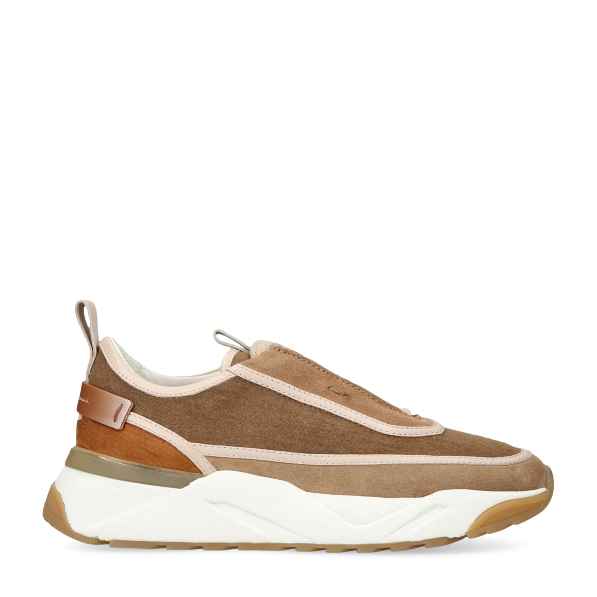 Leather Yoko Slip-On Sneakers BROWN