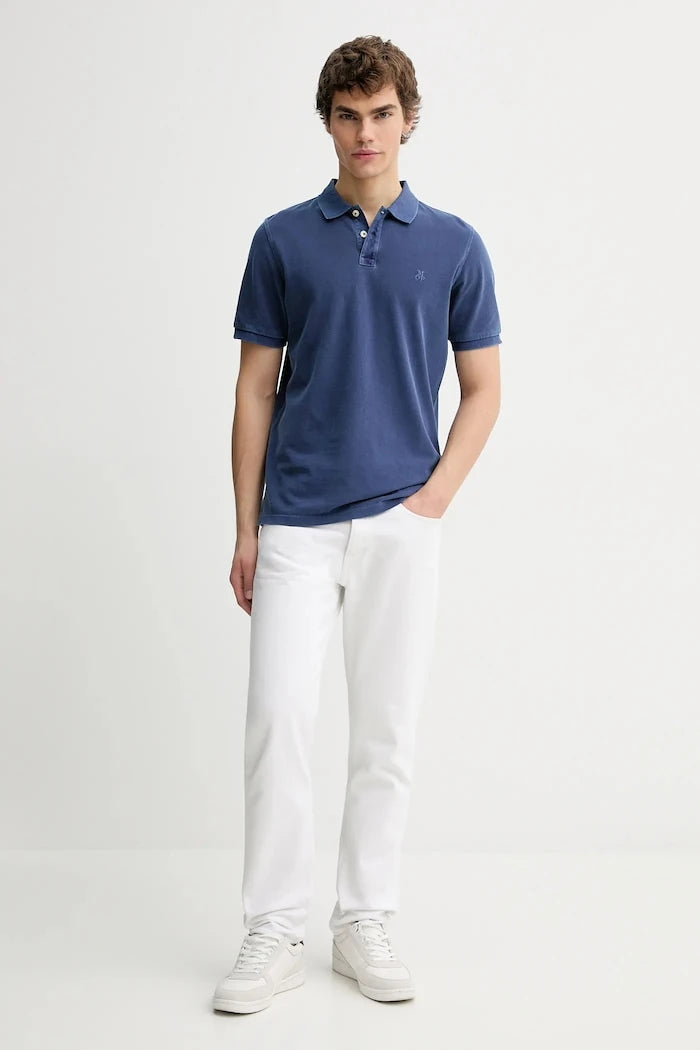 Памучна тениска с яка Marc O'Polo