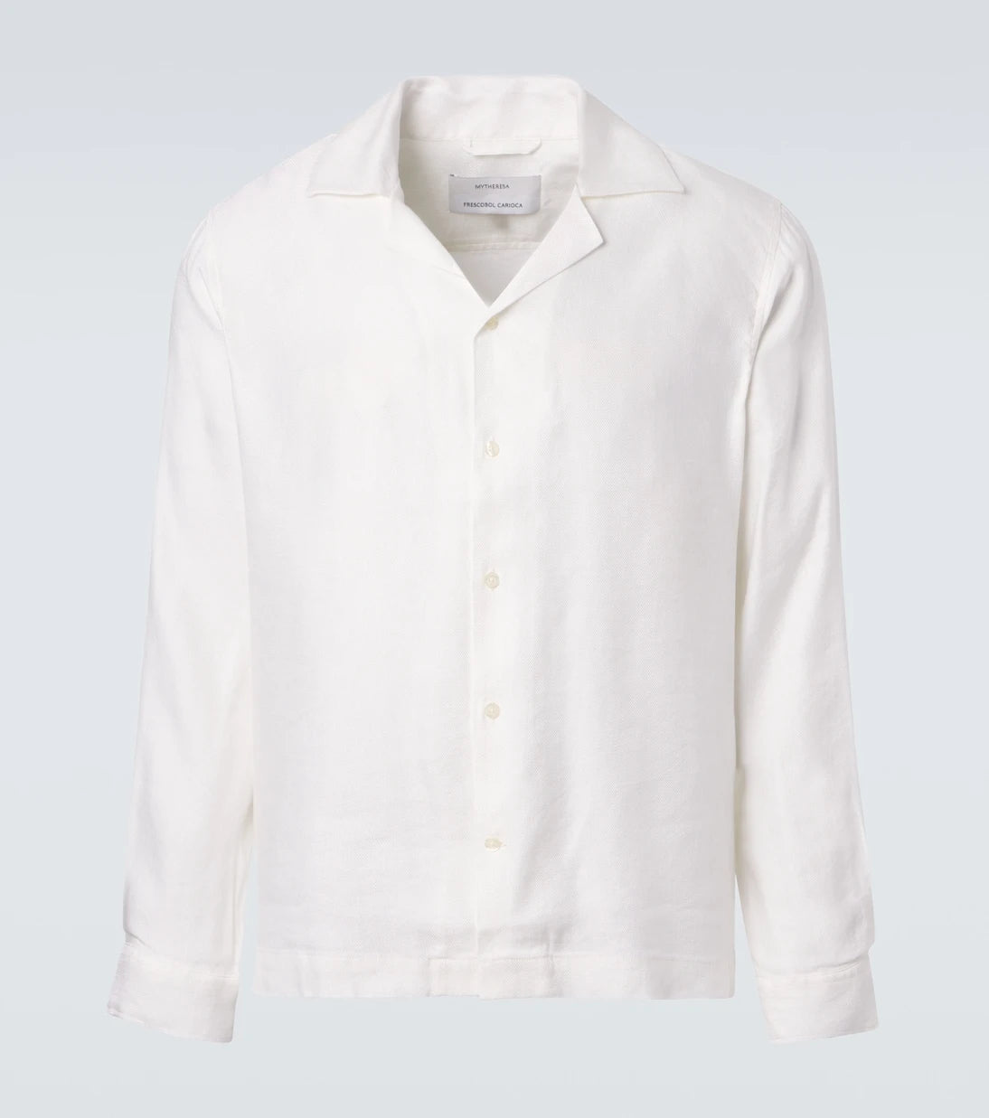 Frescobol Carioca - Safra linen-blend shirt