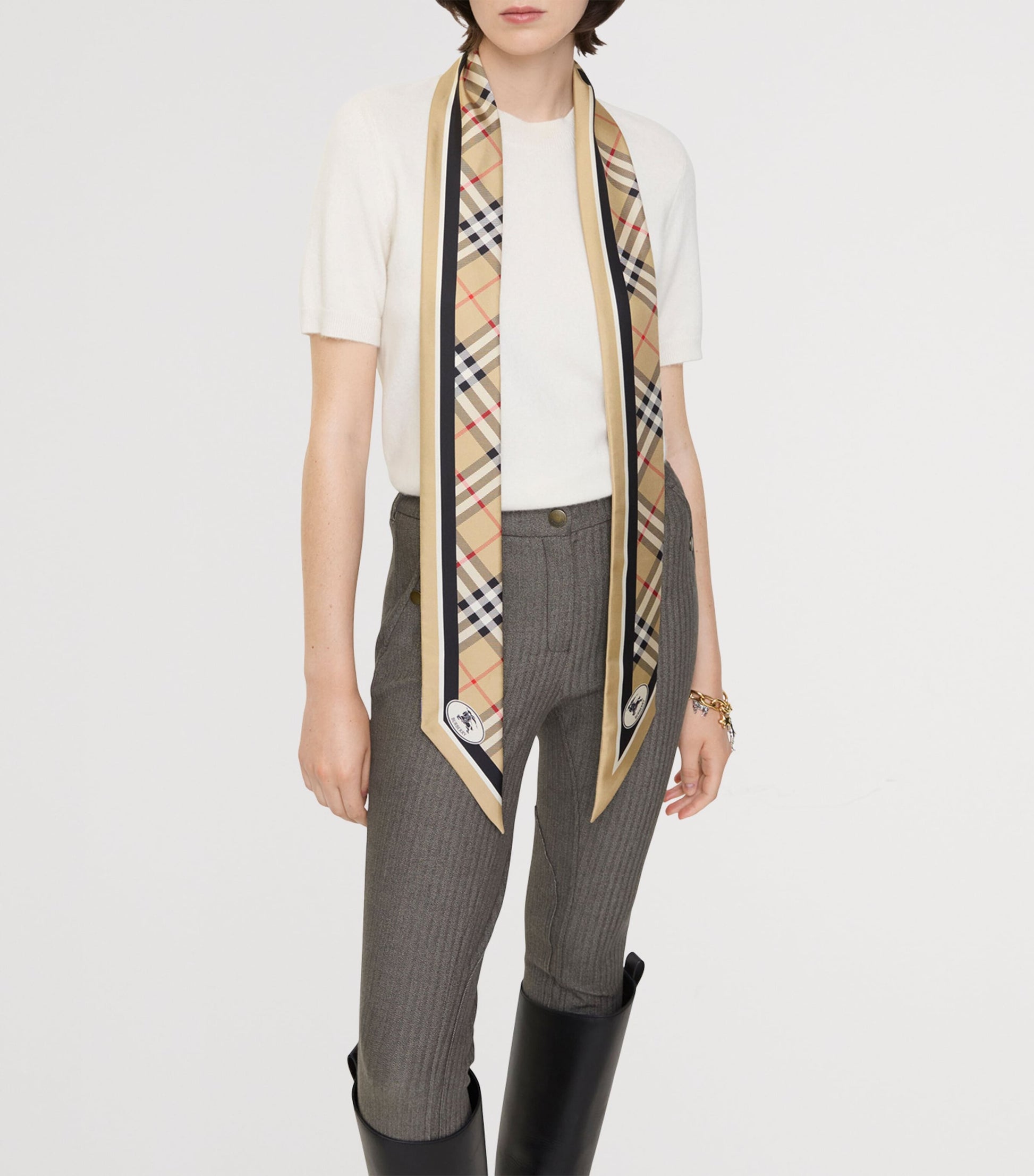 Burberry Silk Check Twilly