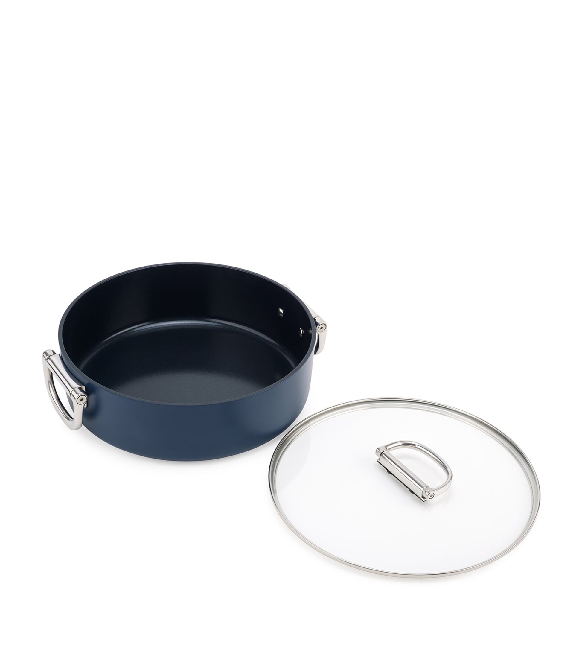 Space Non-Stick Folding Handle Casserole Pan and Lid (28cm)