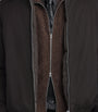 Brown Shrunken Fullzip Polo Jacket