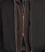 Brown Shrunken Fullzip Polo Jacket