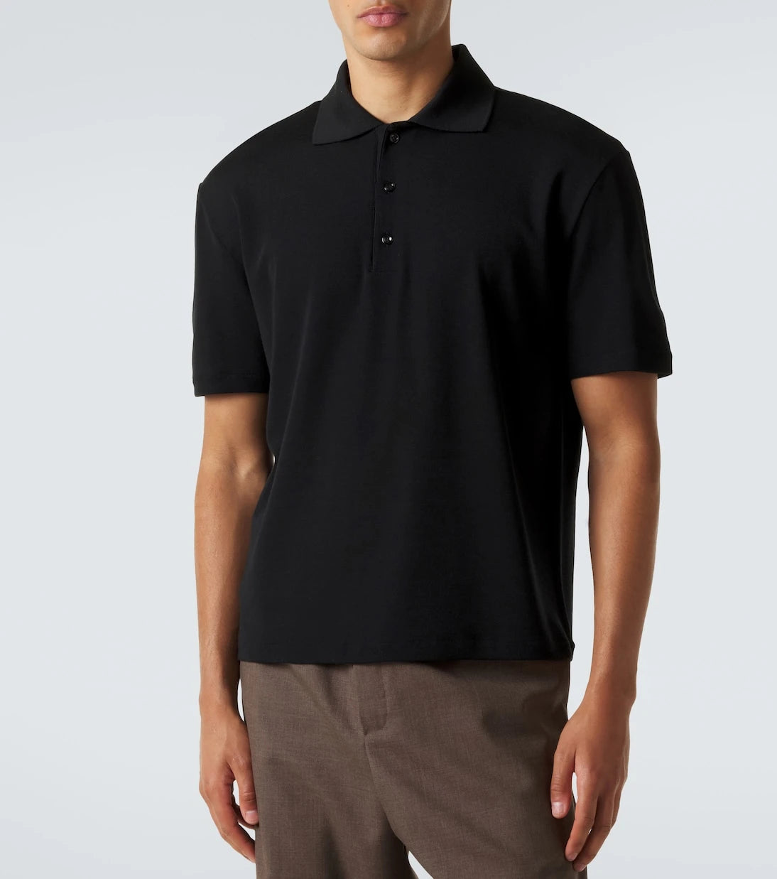 The Row - Mistral wool and silk polo shirt