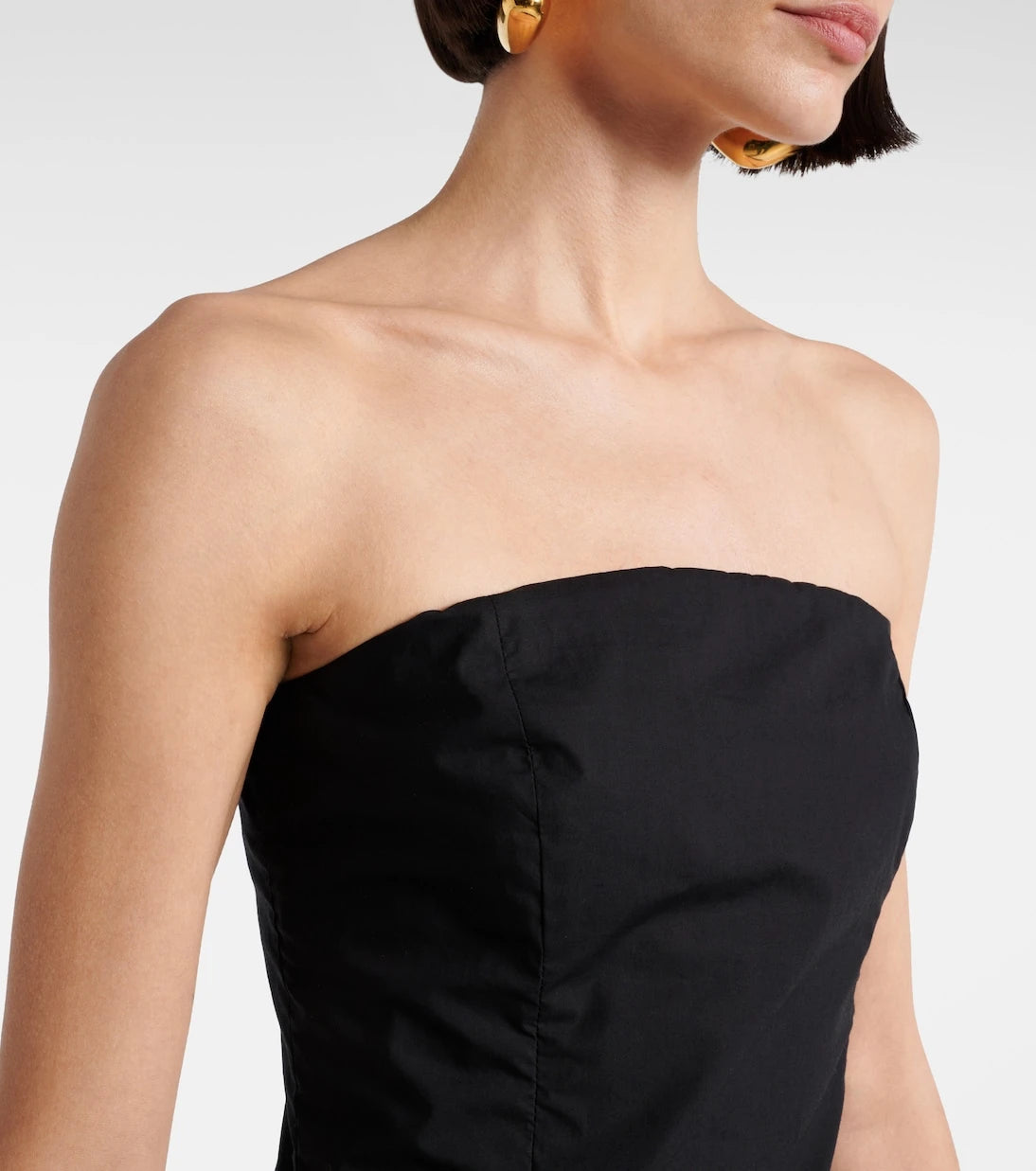 Faithfull - Saskia strapless cotton minidress