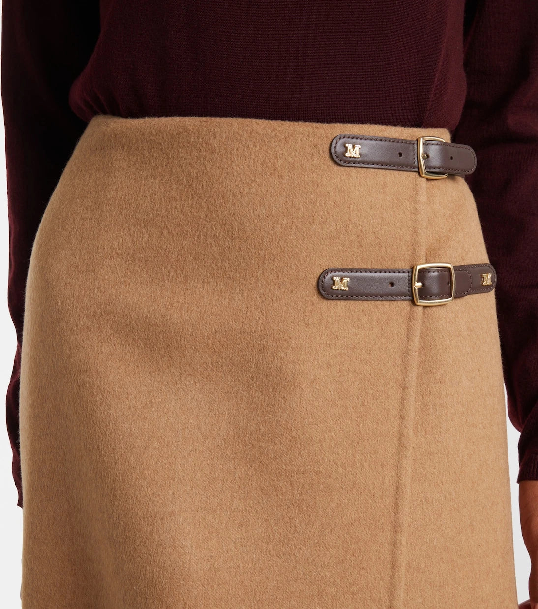 Max Mara - Curzio wool wrap skirt