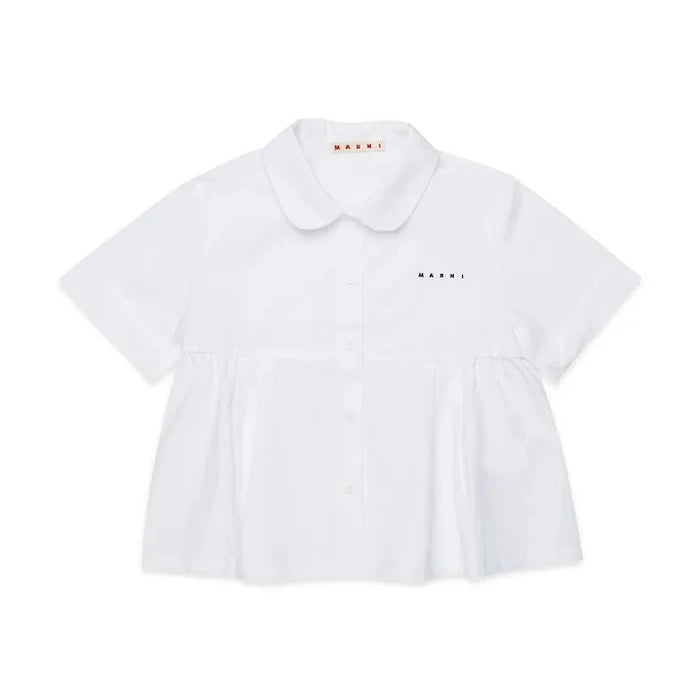 Marni çocuklar için pamuklu gömlek bluz MC121F SHIRT