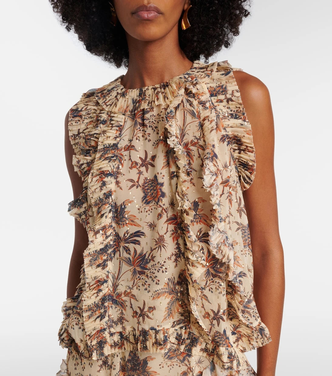 Ulla Johnson - Sabra printed silk-blend chiffon top