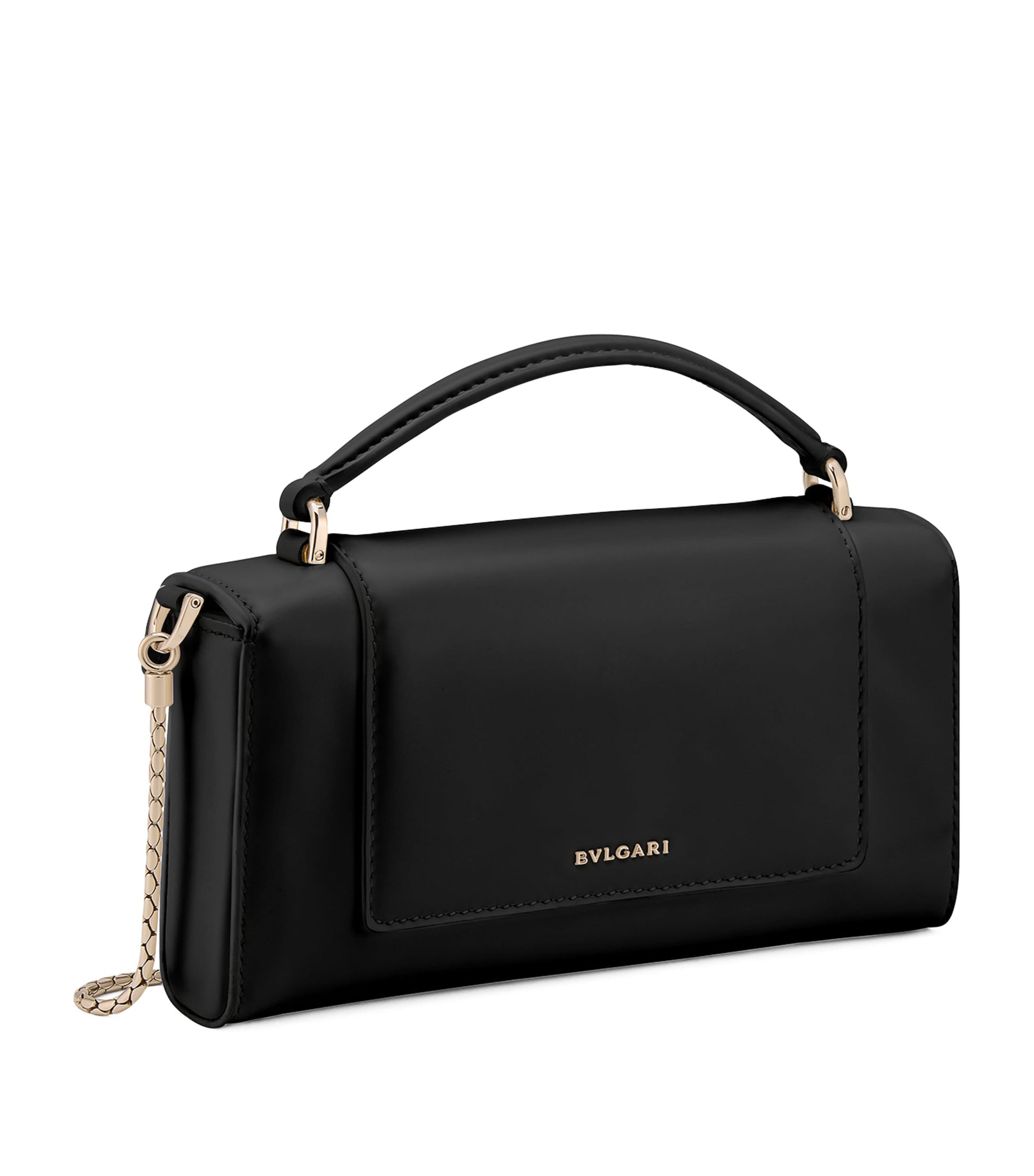 Bvlgari Black Serpenti Forever Cross-Body Phone Bag