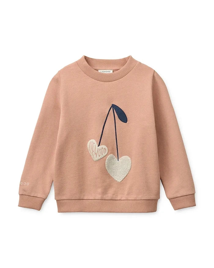 Liewood Thora Placement Sweatshirt Çocuk Pamuklu Sweatshirt