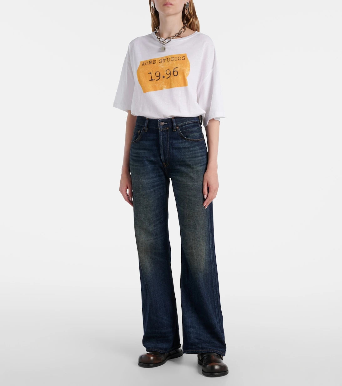 Acne Studios - Acne Studios بنطلون جينز يويوجي 2021F بقصة واسعة