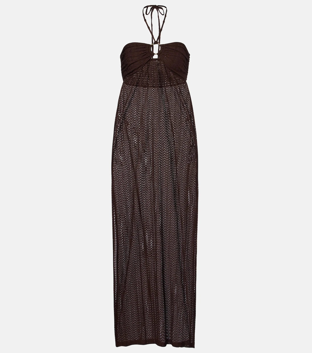 Melissa Odabash - Harriet keyhole halterneck maxi dress