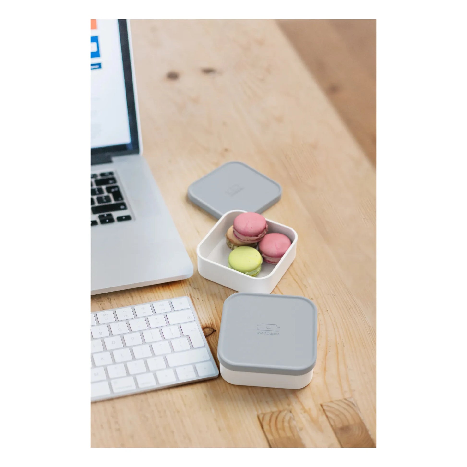 Monbento - MB Extra Compartment Boxes for Bento - Set of 4 | Grey