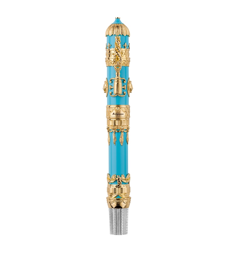 Resin and Yellow Gold Montgolfier Fountain Pen