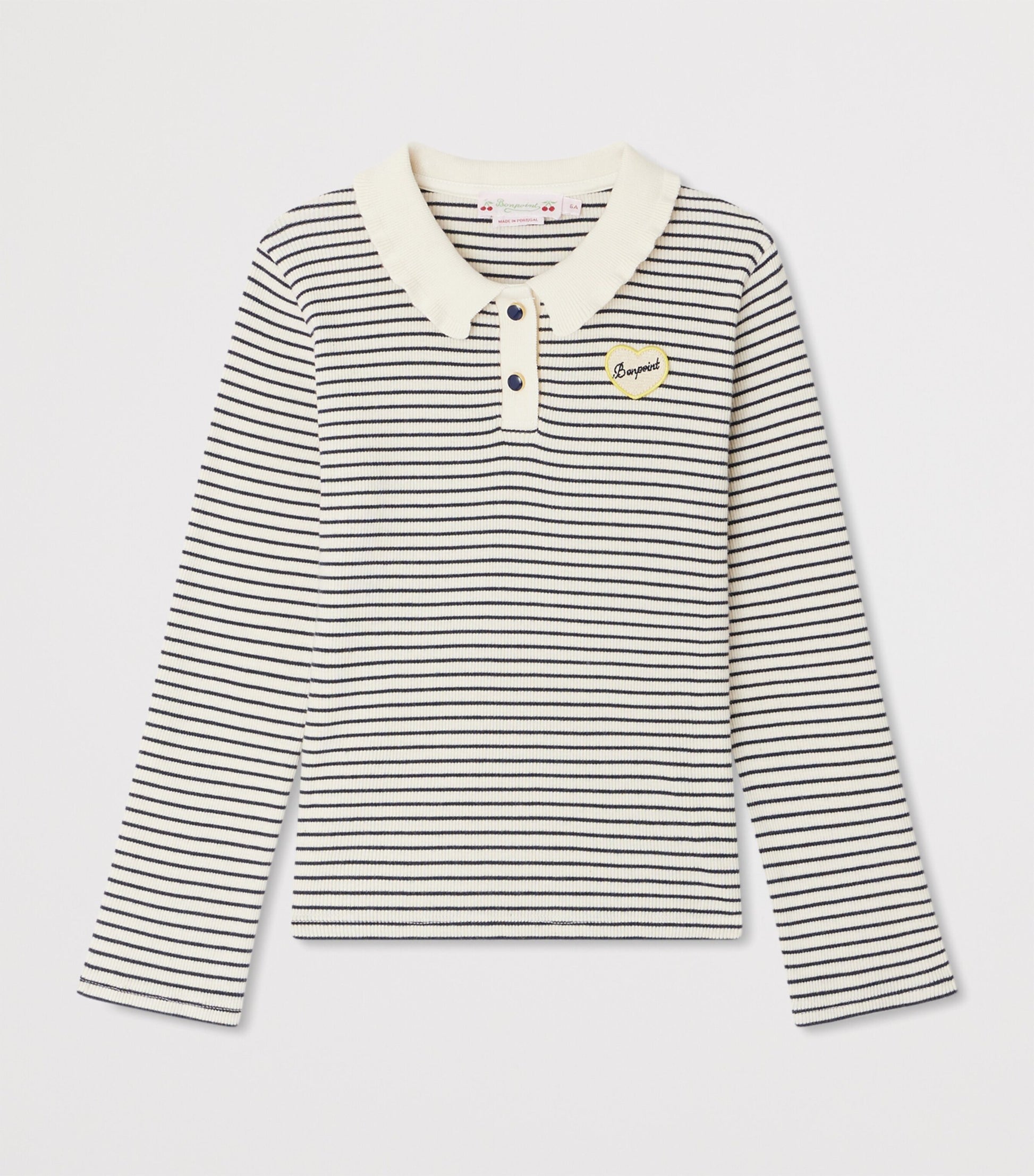 Cotton Stripe Polo Shirt (10-14 Years)