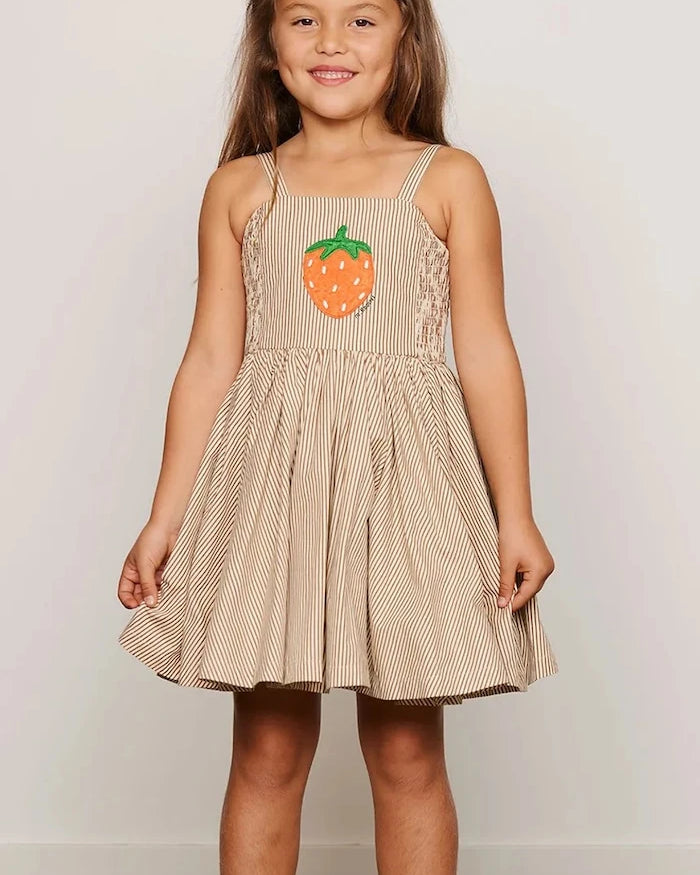 Mini Rodini Pamuk Poplin kloş elbise