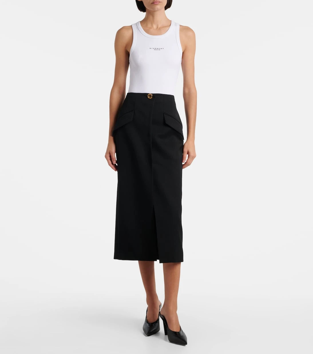 Givenchy - Spiky 95 leather mules