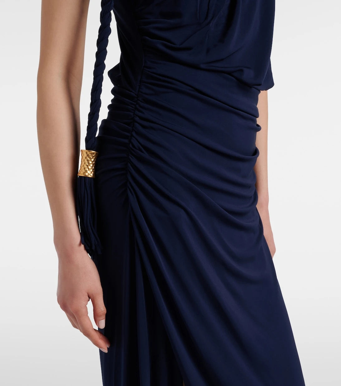 Simkhai - Moira draped scarf-detail jersey gown