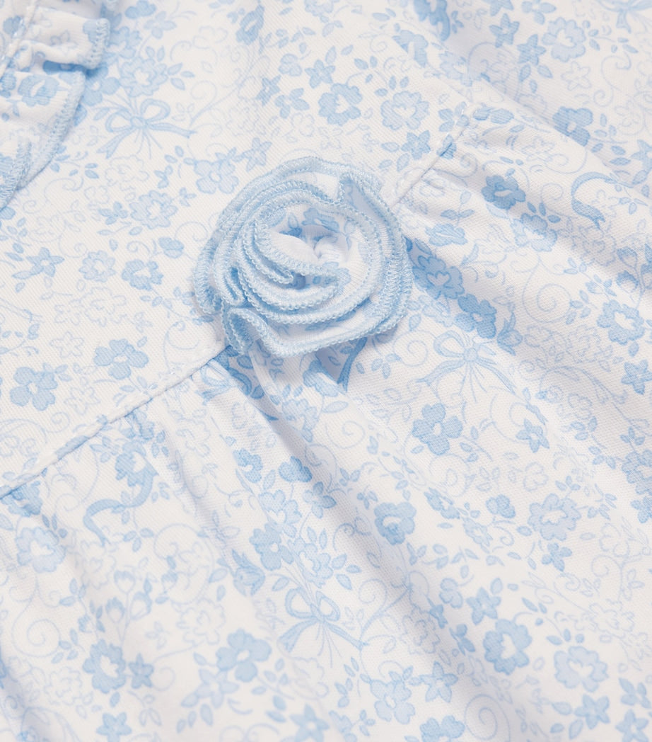 Cotton Old English Roses All-In-One (0-24 Months)