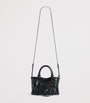Balenciaga Black Nano Leather Le City Top-Handle Bag