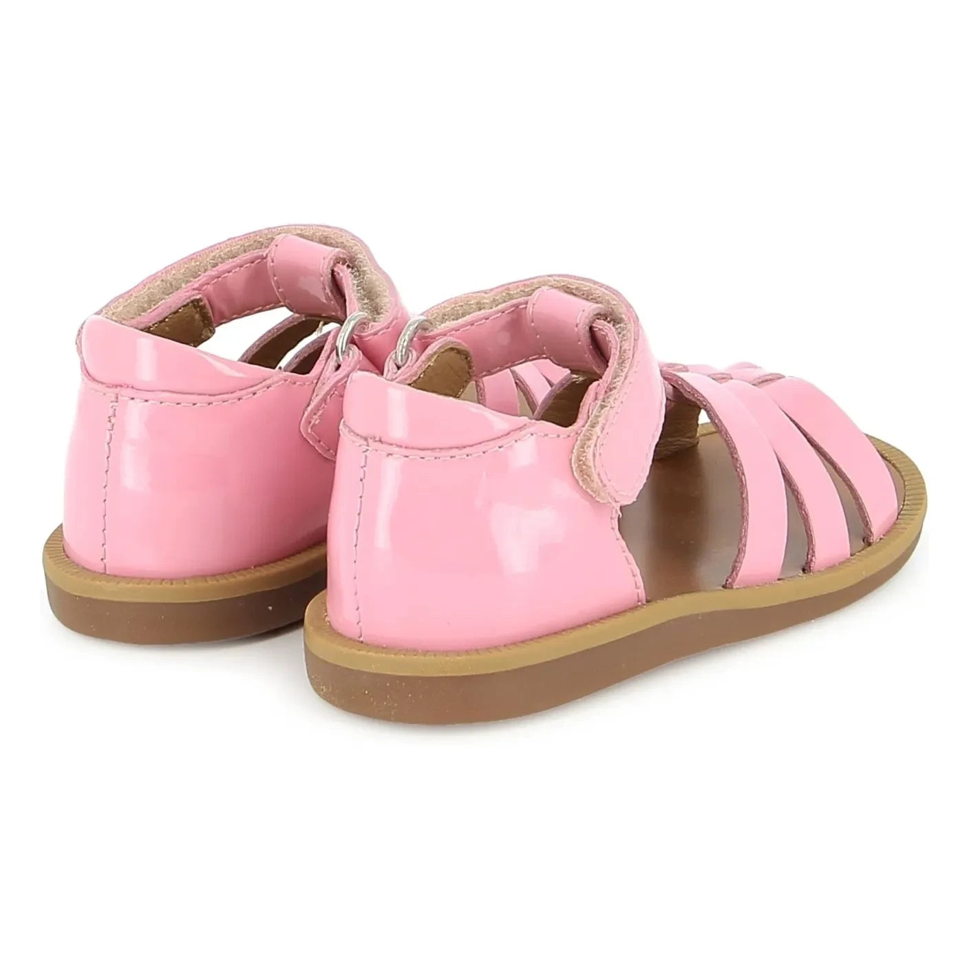 Pom d'Api - Poppy Strap Patent Sandals | Pink