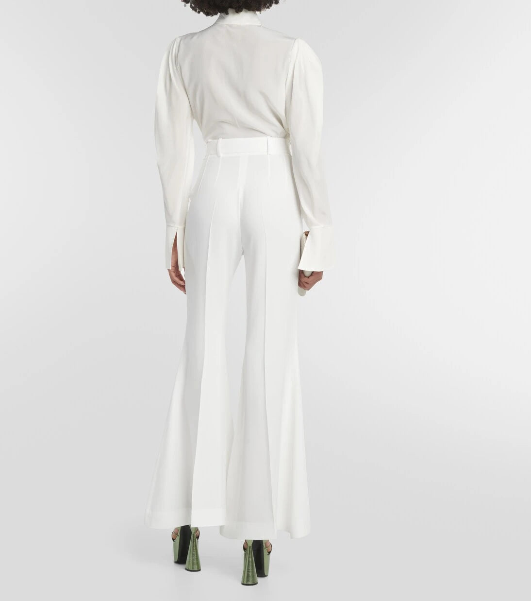 Nina Ricci - High-rise cady flared pants