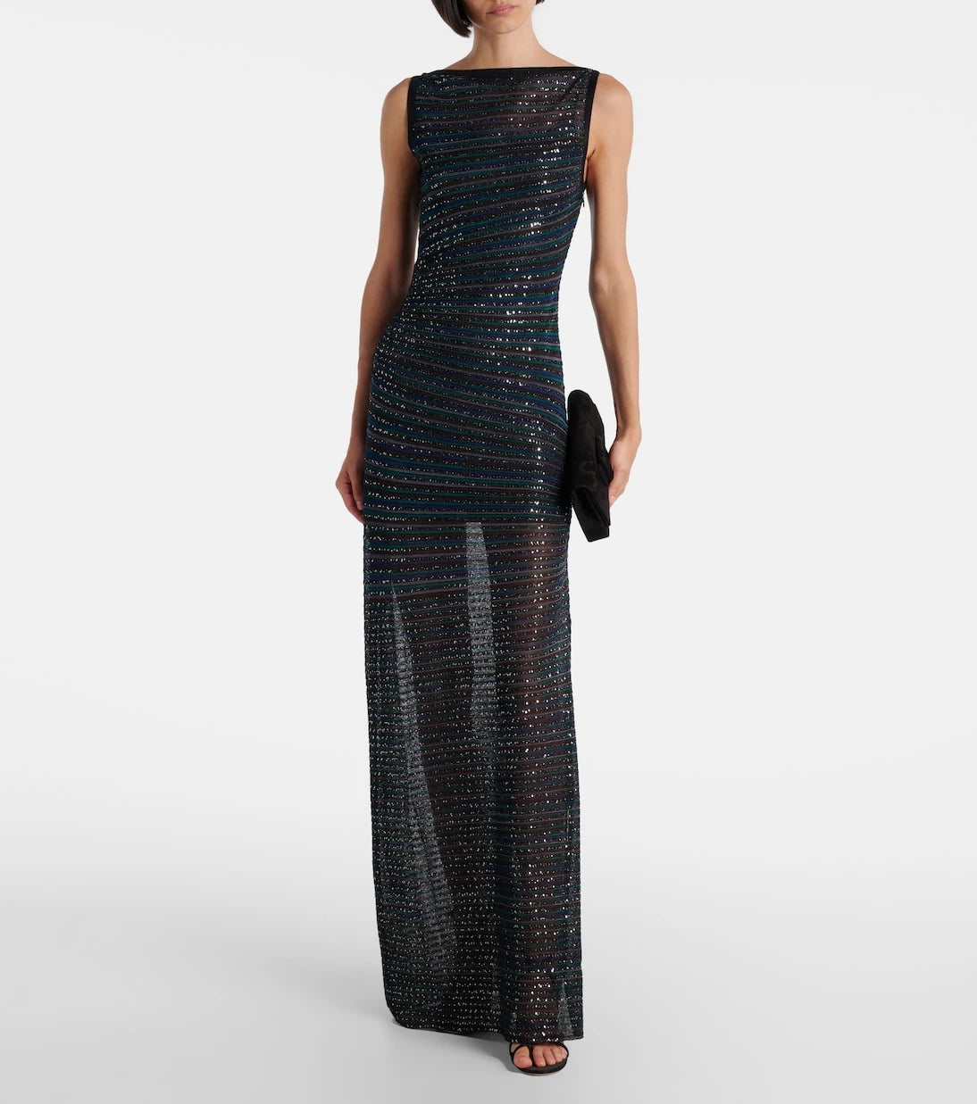 Missoni - فستان طويل شبكي شفاف