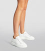 Jimmy Choo White Diamond Light Maxi Leather Sneakers