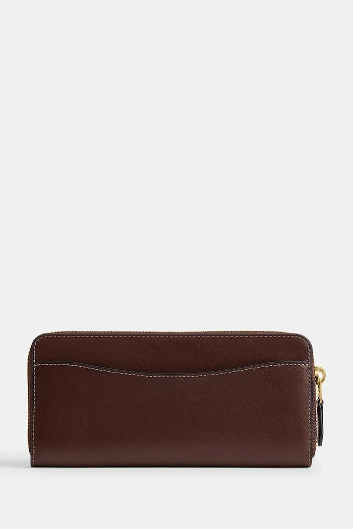 Coach портфейл дамски от кожа Accordion Zip