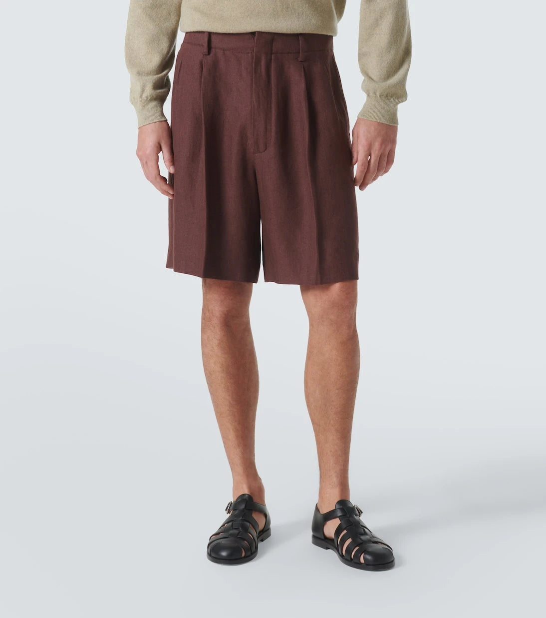 Loro Piana - Joetsu linen Bermuda shorts