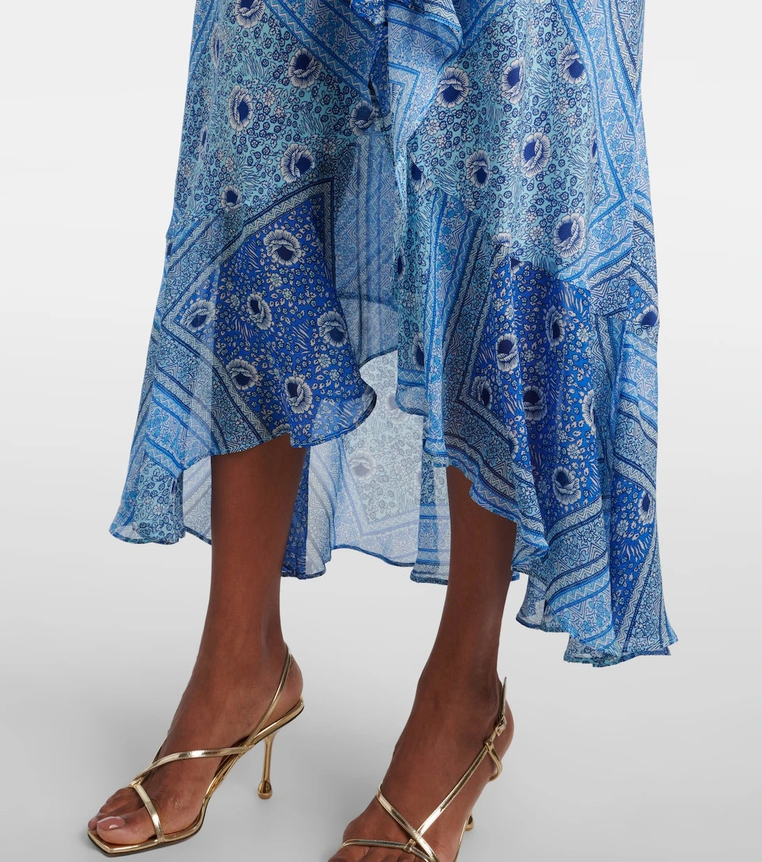 Rixo - Gracye ruffled silk maxi dress