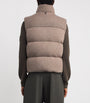 Brown Wool-Cashmere Braxton Down Gilet