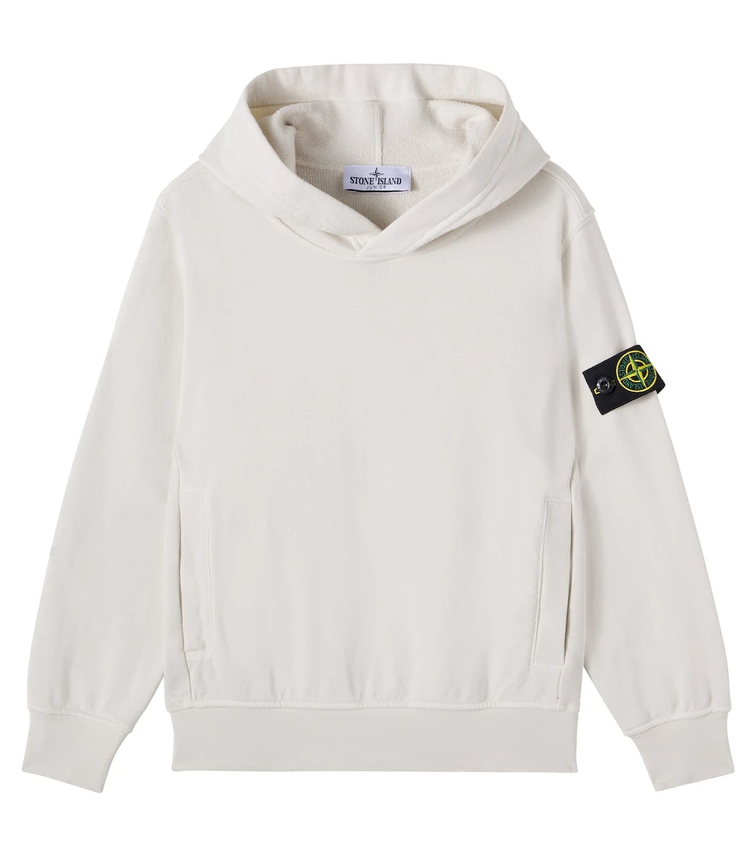 Stone Island Junior - Compass cotton jersey hoodie