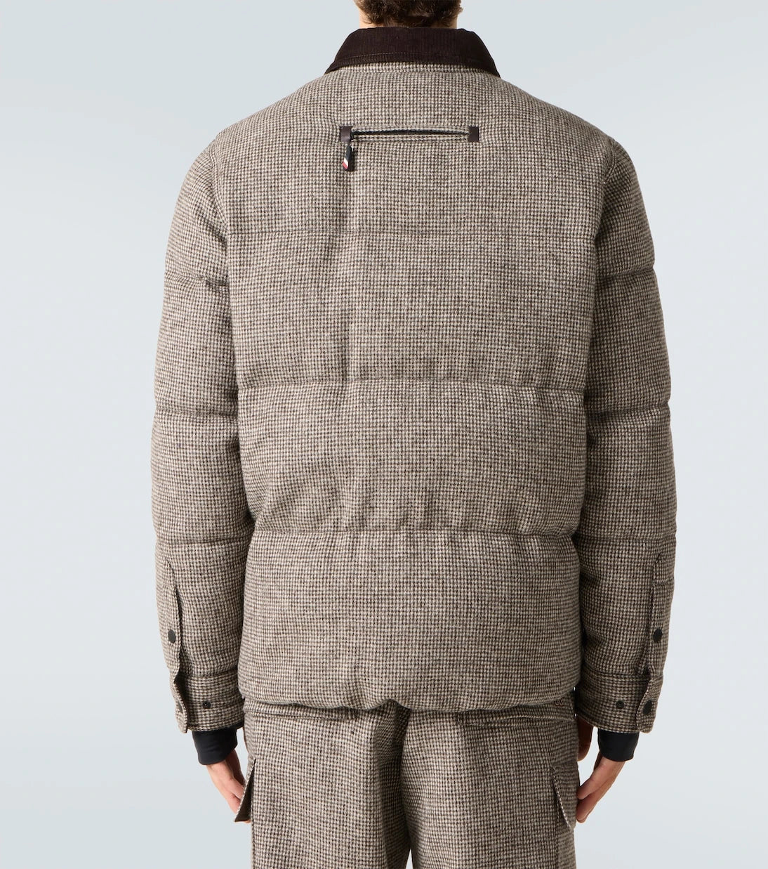Moncler Grenoble - Elgon houndstooth wool down ski jacket
