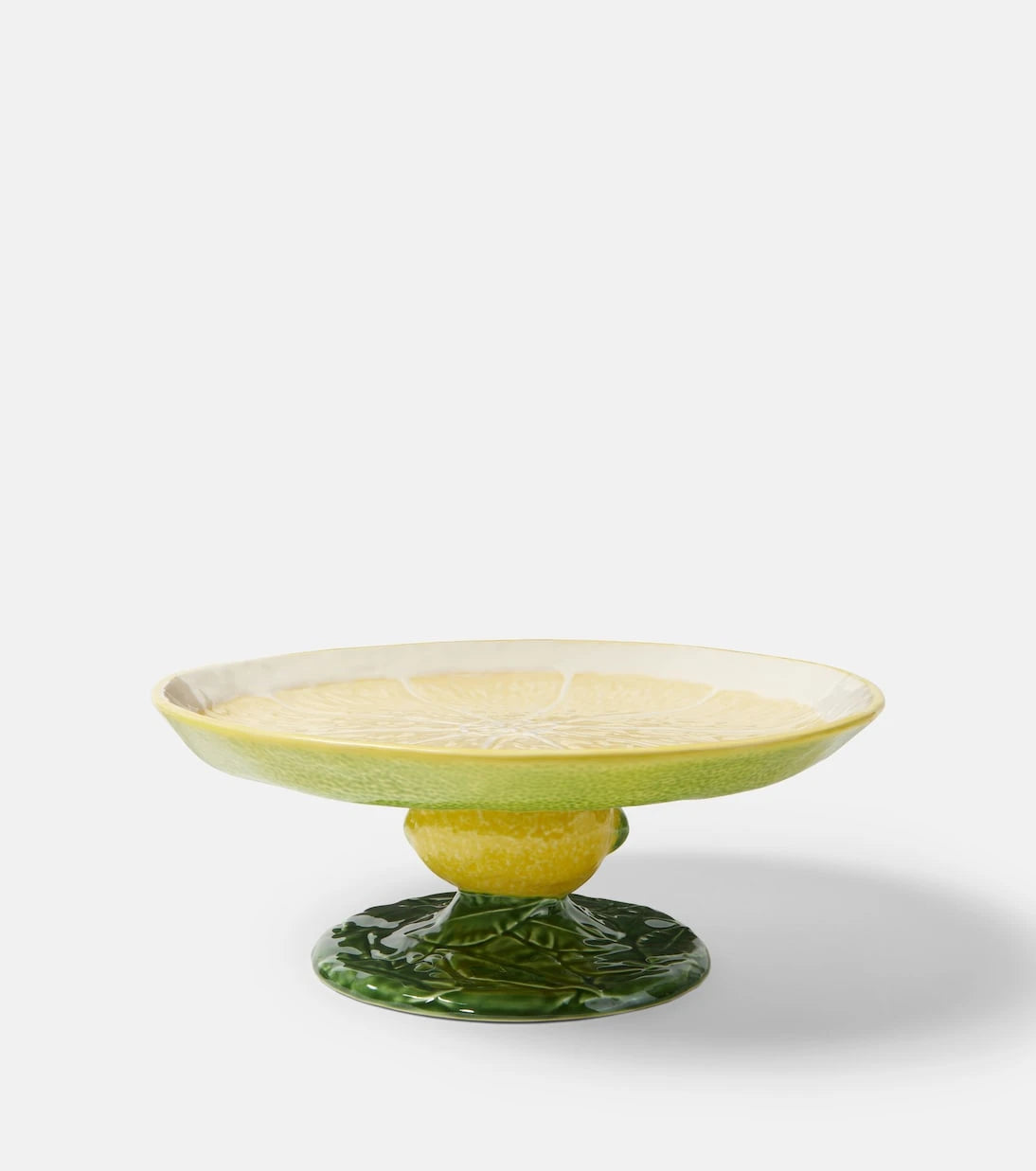 Bordallo Pinheiro - Lemon ceramic cake stand
