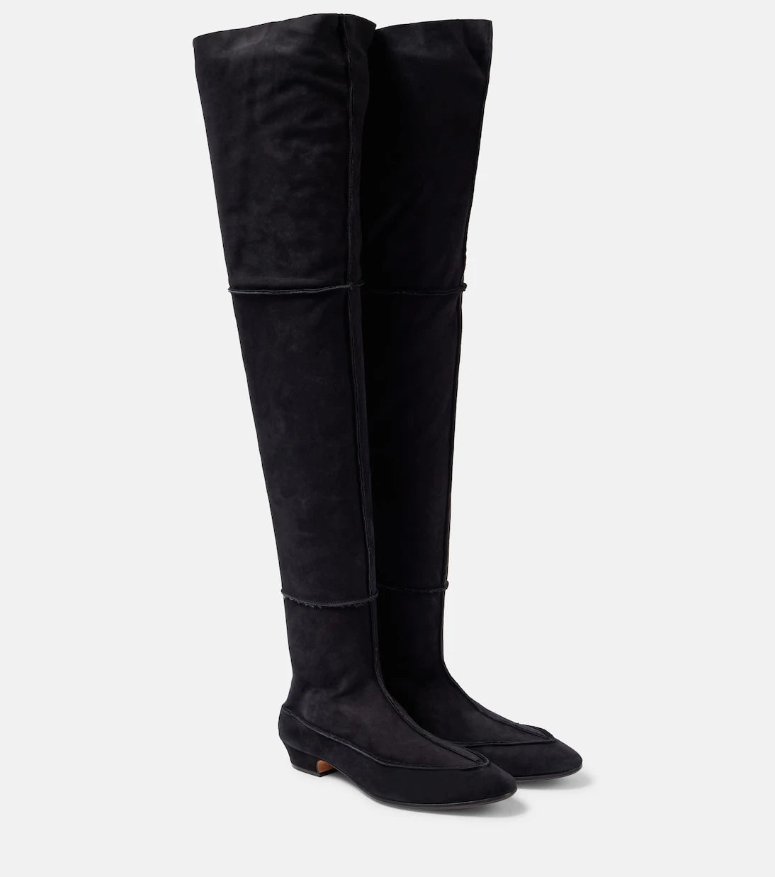 The Row - Awar Cuissarde 25 suede over-the-knee boots