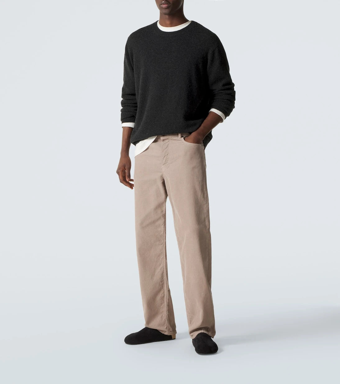 The Row - New Lucca suede slip-on shoes