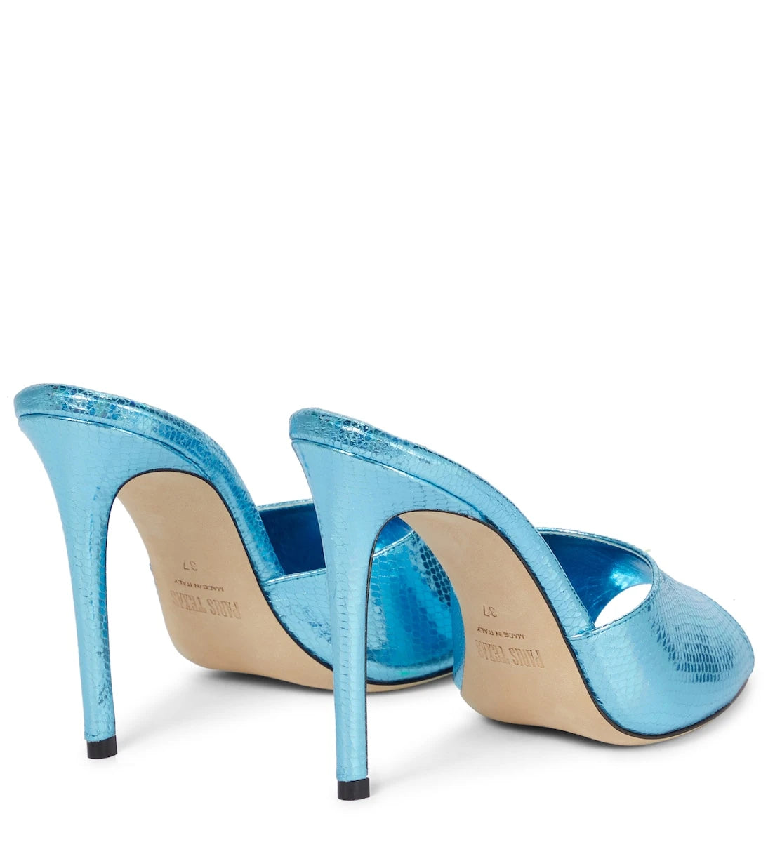 Paris Texas - Holographic leather sandals