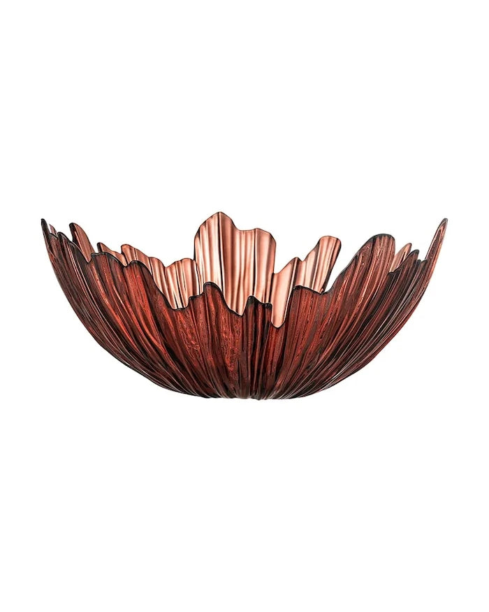 Bloomingville büyük renkli cam servis kasesi 31 x 14 cm