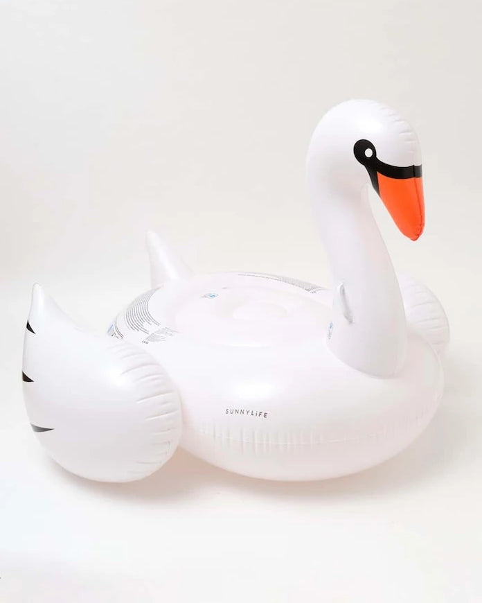 SunnyLife Swan Şişme Yüzme Yatağı